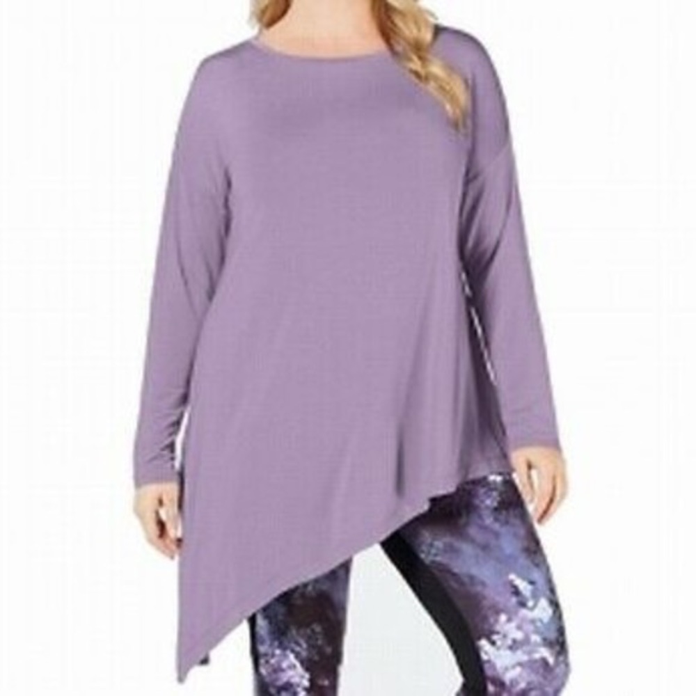 Ideology Plus Women's Asymmetrical Top Lilac